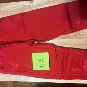 Girl Levi’s Red Jeans
